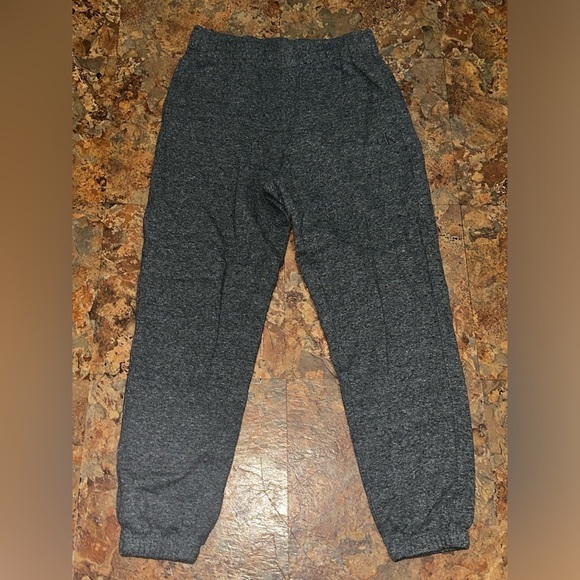 Calvin Klein Ladies Plush Straight Leg Pull On Logo Jogger Heather Gray Size S - Picture 1 of 10
